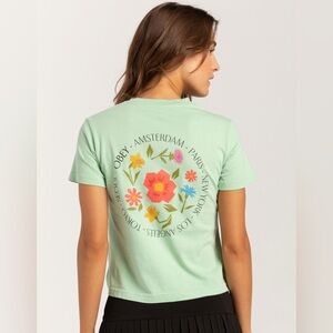 NWT - Obey City Flowers Womens Tee - Size XL